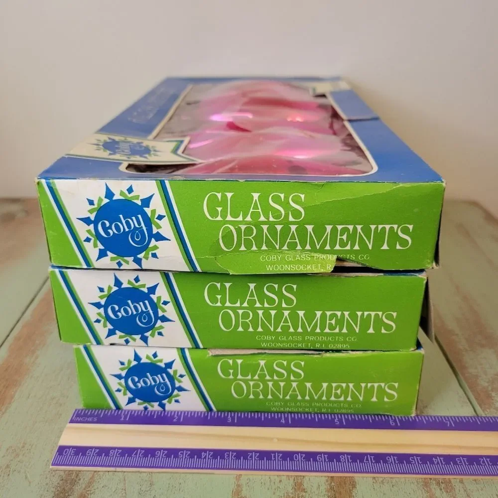 Coby Glass Ornaments Vintage Pink Glass Ornaments (Set Of 17)